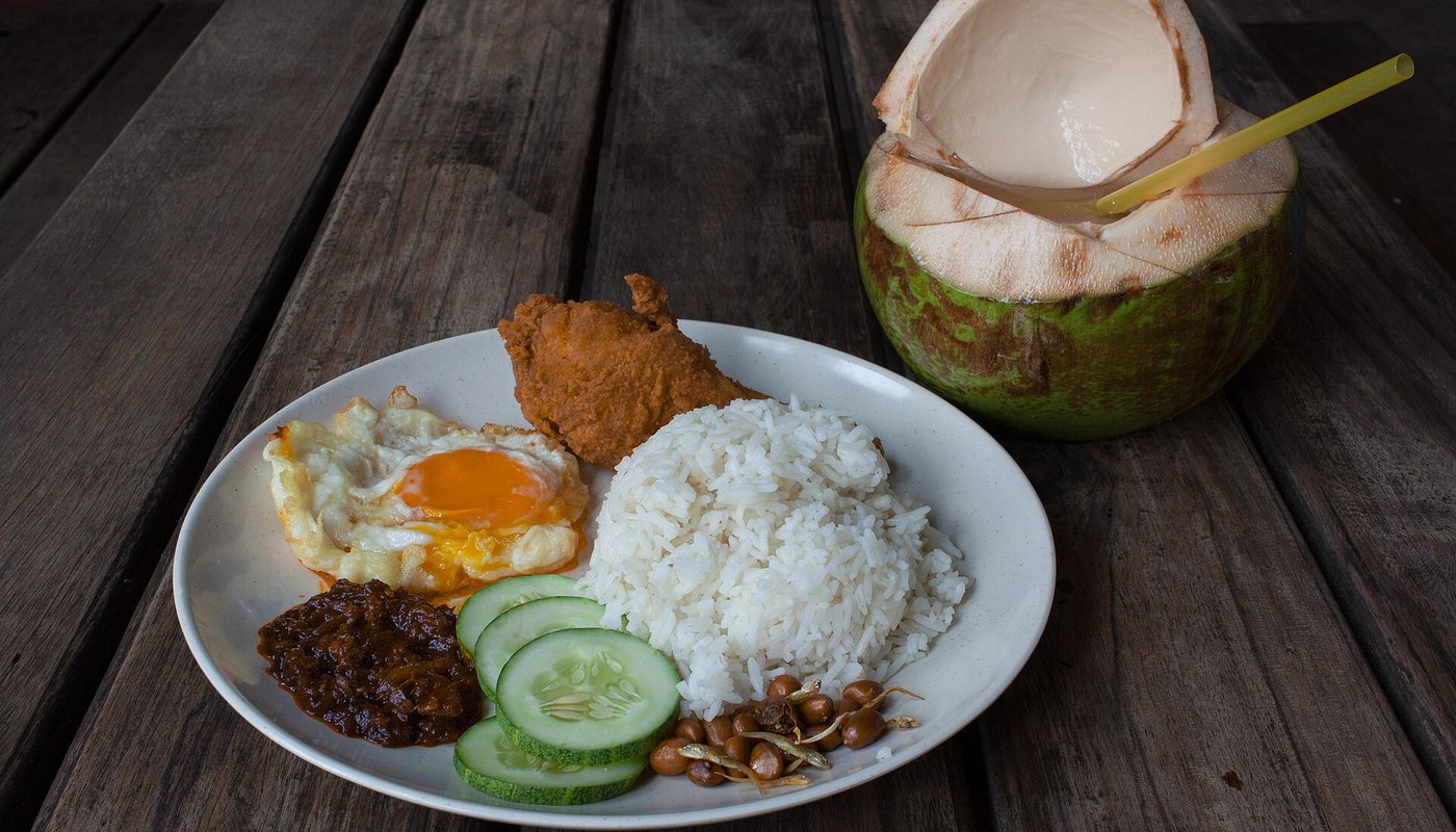 Delicious Malaysian food spread